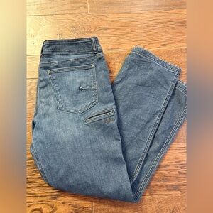 Kuhl men’s Casual Blue Denim Jeans size 34 by 32 excellent cond see measurements